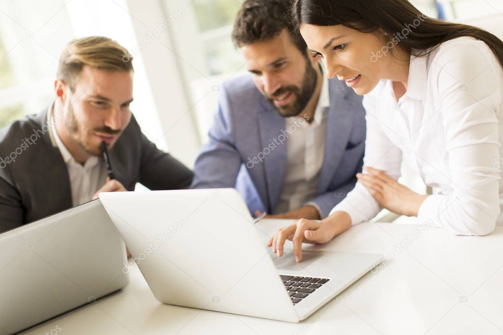 Young business people in office