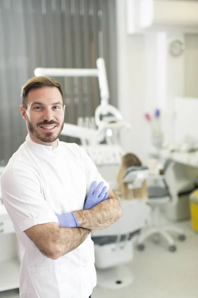 Doctor at dentist office — Stock Photo, Image