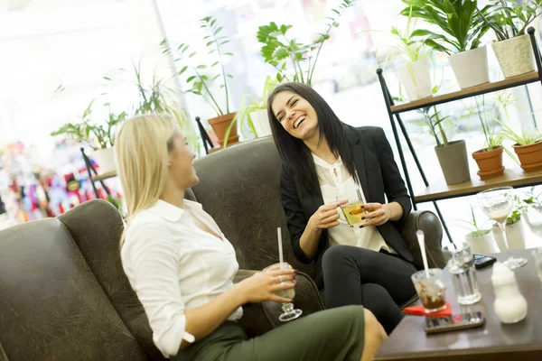 Young women in cafe — Stock Photo, Image