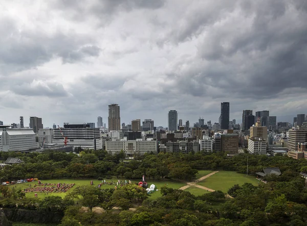 Панорамный вид на Осаку — стоковое фото