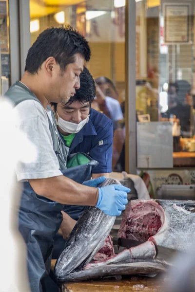Αγορά ψαριών Tsukiji στο Τόκιο — Φωτογραφία Αρχείου