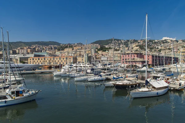 Marina Molo Vecchio in Genoa — Stock Photo, Image