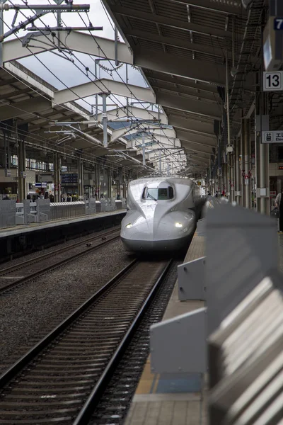 Shinkansen prędkość pociągu — Zdjęcie stockowe