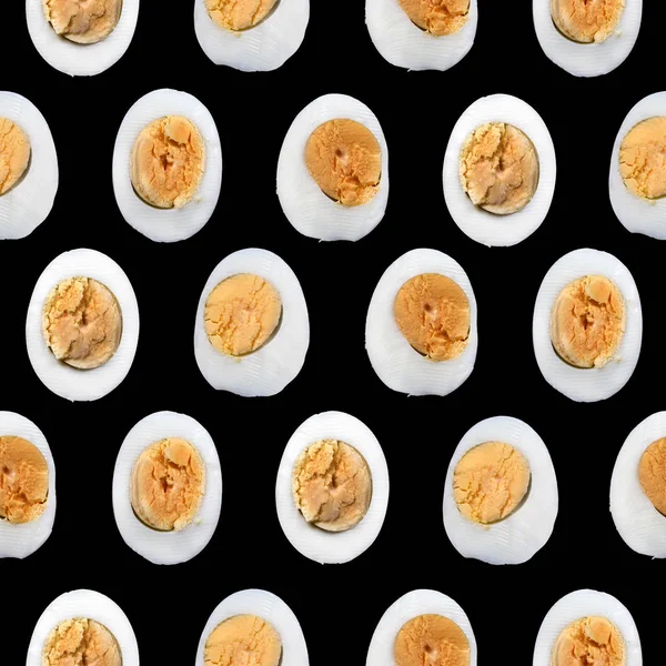 Félbe vágott főtt tojás — Stock Fotó