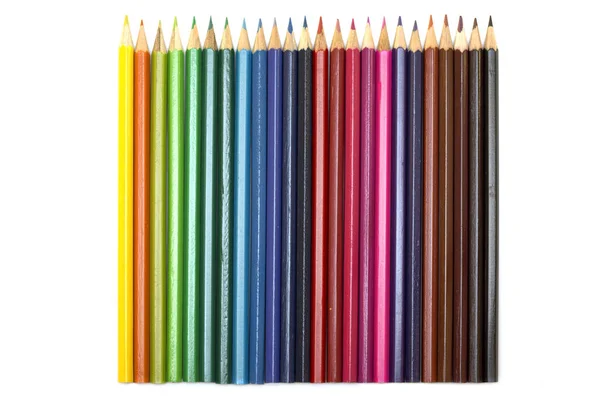 Группа цветных карандашей — стоковое фото