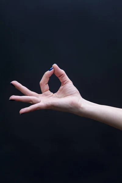 Mano mudra Yoga femminile — Foto Stock