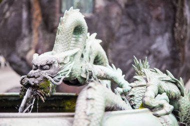 Ejderha Çeşmesi Rinnoji Temple yakınındaki