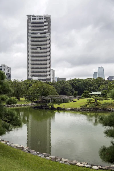 Ogrody Hamarikyu w Tokio — Zdjęcie stockowe