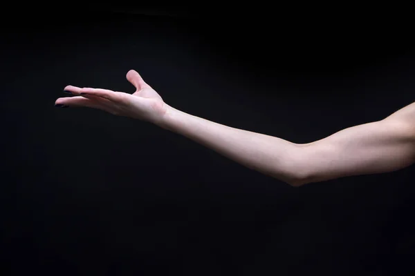 Женская рука из йоги мудра — стоковое фото