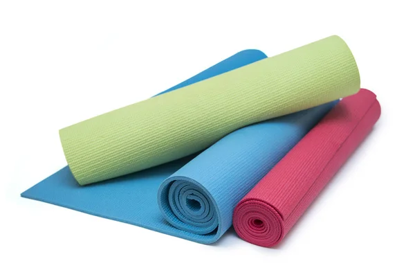 Colorful exercise mats — Stock Photo, Image