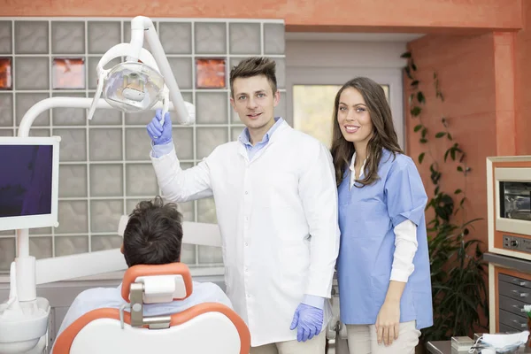 Patient having dental checkup — Stock Photo, Image