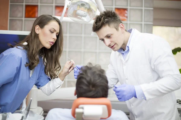 Patient having dental checkup — Stock Photo, Image