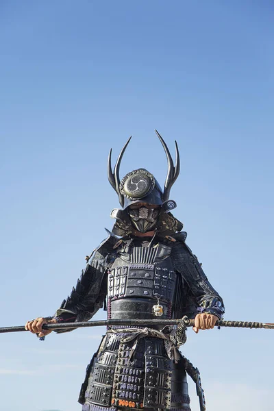 Guerreiros samurais no Santuário de Itsukushima — Fotografia de Stock