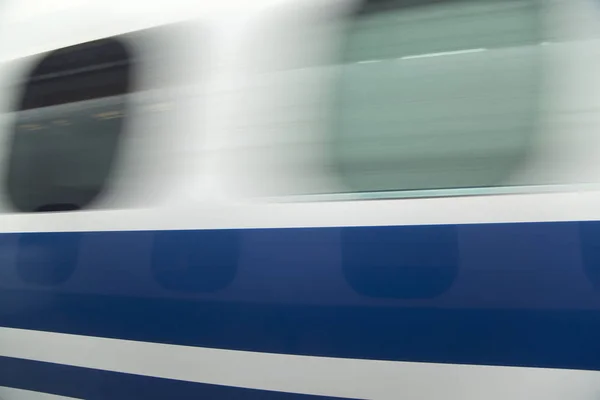 Moving train blur — Stock Photo, Image