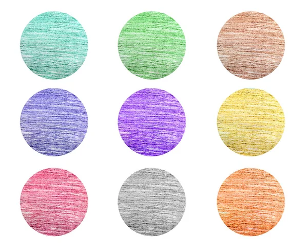 Color pencil designs set — Stock Photo, Image