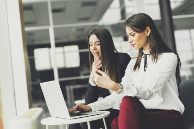 Modern ofis genç iş kadınları