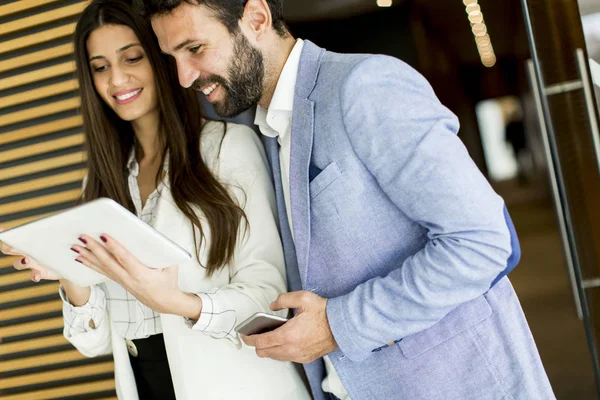 Young business people in office — Stock Photo, Image