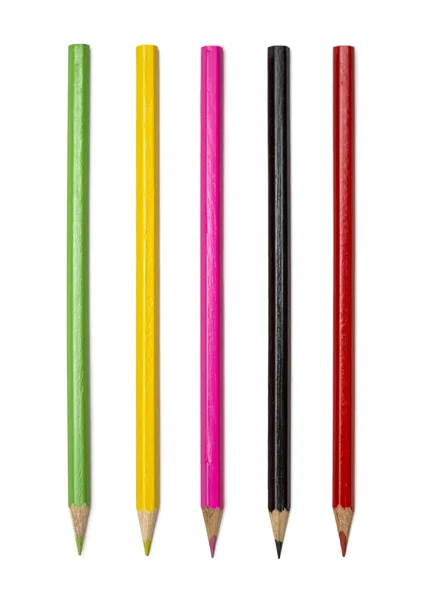 Rita färgglada pennor — Stockfoto