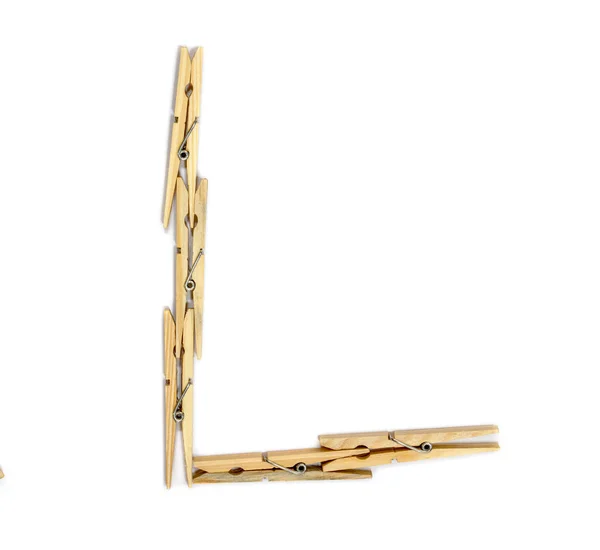 Clothespins formalevél L — Stock Fotó