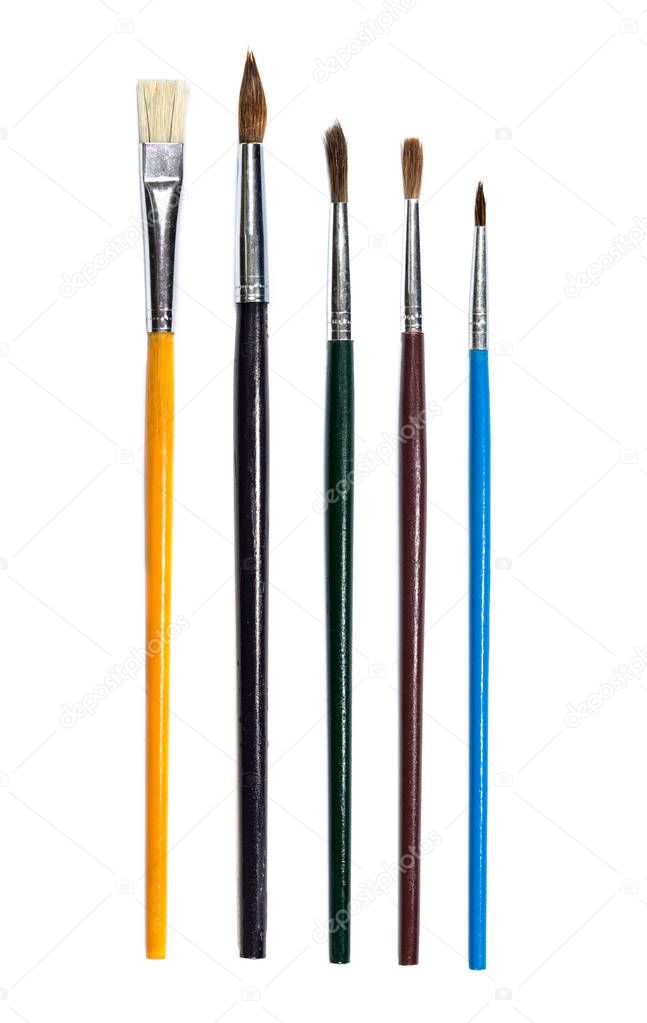 Different models of brushes for painting