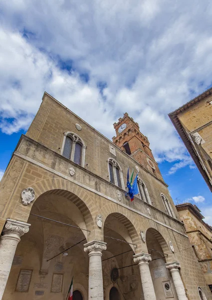 Vue du village perché de Pienza — Photo