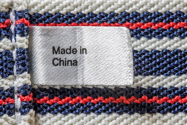 Made in China label — Stock Photo, Image