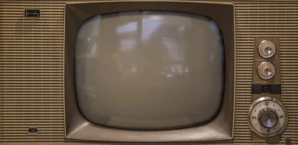 Televisão analógica vintage — Fotografia de Stock