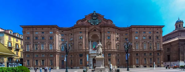 Palazzo carignano w Turynie — Zdjęcie stockowe