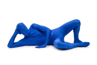 Morphsuit gizemli mavi adam