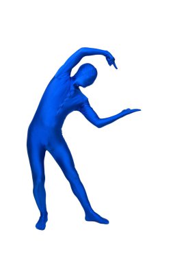 Morphsuit gizemli mavi adam