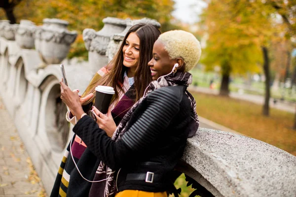 Multiracial mujeres jóvenes al aire libre —  Fotos de Stock