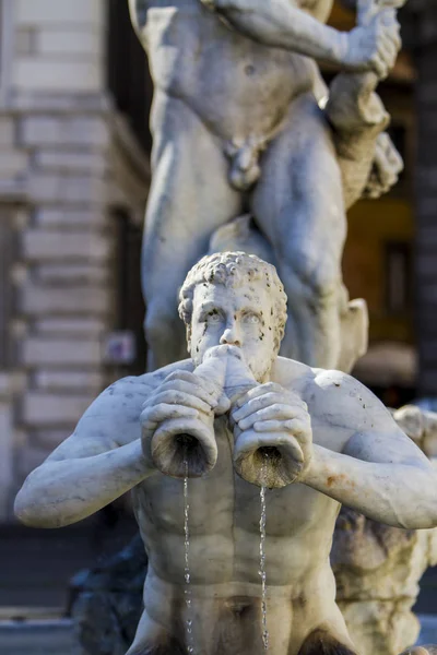 Fontein van Neptunus in Rome — Stockfoto