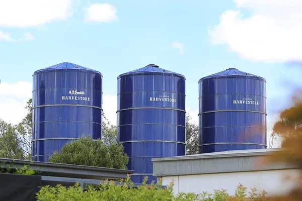 Bekijken van de silo's in Mudgee — Stockfoto