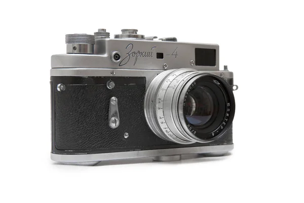 Zorki 4 35 mm camera rangefinder — Fotografie, imagine de stoc