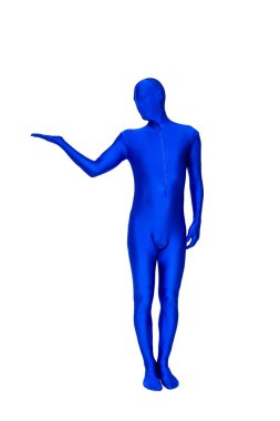 Morphsuit gizemli mavi adam