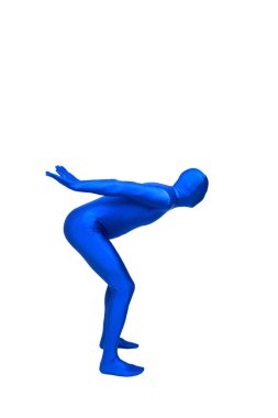 Morphsuit gizemli mavi adam