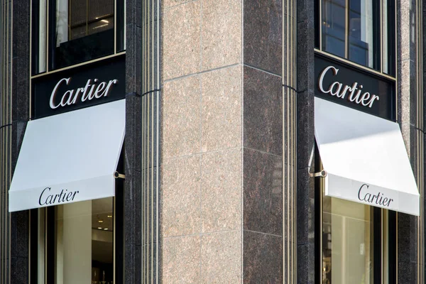 Cartier winkel-showcase — Stockfoto