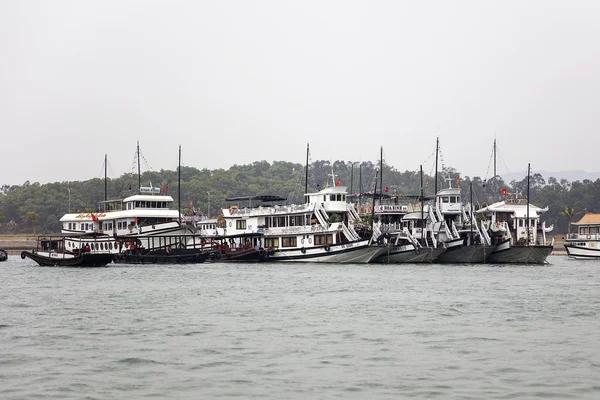 Cruise boats on Halong port — Stock Photo, Image