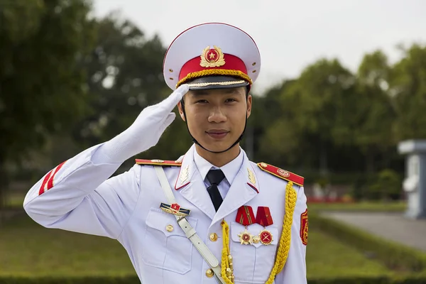 Guard at Ho Chi Minh Mausoleum — Stock Photo, Image