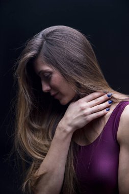 Yoga Çalışan Genç Kadın