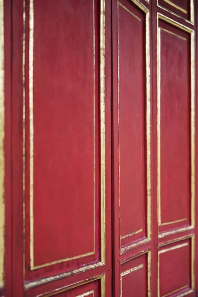 Czerwone ściany drewniane — Zdjęcie stockowe