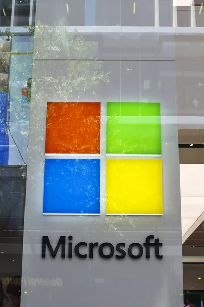 Prezentacja sklepu Microsoft — Zdjęcie stockowe