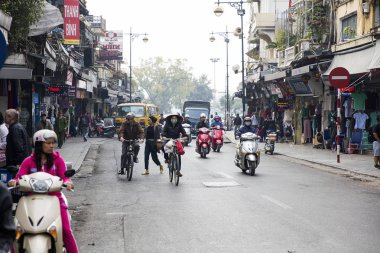 Hanoi, Vietnam için cadde görünümü