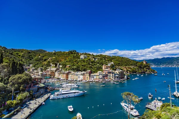 Portofino görünümü, İtalya — Stok fotoğraf