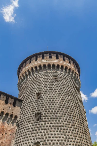 Castillo de Sforza en Milán, Italia — Foto de Stock