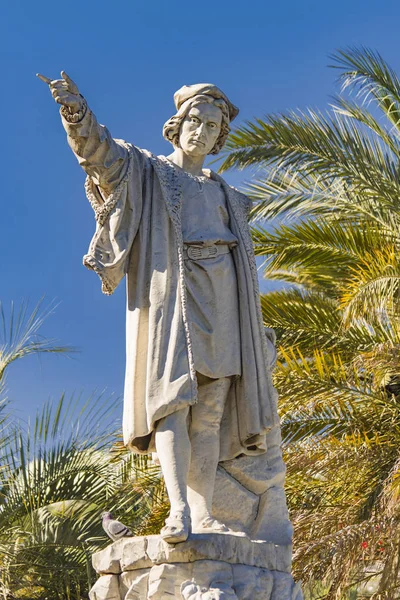 Monument to Christopher Columbus in Santa Margherita Ligure — Stock Photo, Image