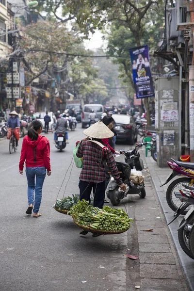 Gatuvy i Hanoi, Vietnam — Stockfoto