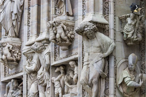 Detail on Milan Cathedral, Italy — Stock Photo, Image