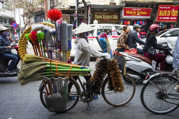 在越南的河内街景 — 图库照片
