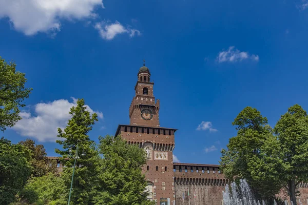 Sforza Castle in Milan, Italy — Stock Photo, Image